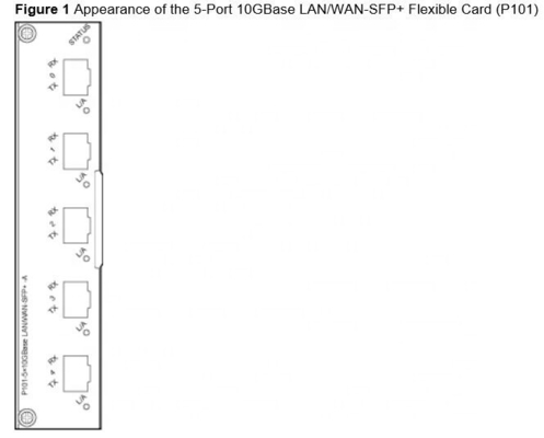 UGW9811 5-Port 10GBase LAN/WAN-SFP+ Flexible Card(P101) Applicable to the LPUF-101 board 03055312 WP23L5XFB1