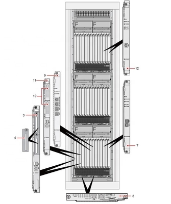 USN9810 Front board 03052602  CN21MSPB0 CGA MultiMedia Service Process Unit B(8GB Memory)