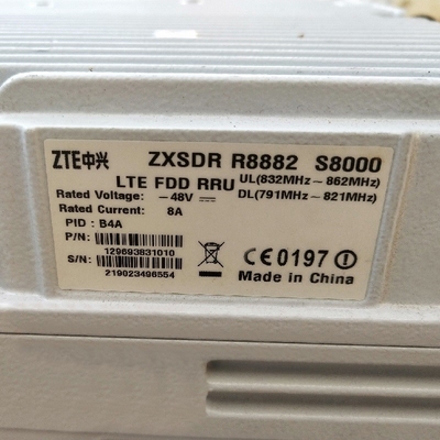 ZTE ZXSDR R8882 S8000 B4A  LTE FDD 48V 8A  ZTE  RRU8882  Macro Radio Remote Unit