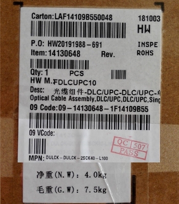 Orinianl Huawei Optical Cable Parts,14130648 DLC/UPC,Single-mode 9/125um,100m,2 cores, 0.03m/0.34m,GYFJH-2G.657A2,7.0mm,2mm,LSZH