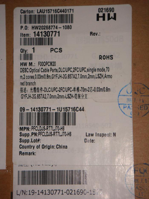 Huawei Optical Cable Parts,14130771 DLC-2FC-Single-mode-70M-2 Cores-(LSZH)Outdoor Protected Branch Cable