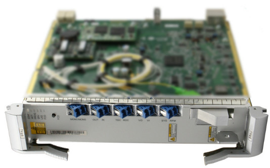 OptiX OSN 8800 TN11SRAU02 super C-band backward raman and erbium doped fiber hybrid optical amplifier unit-- OSN8800