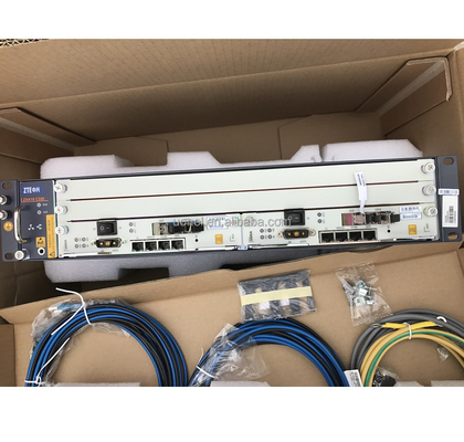 original ZTE 19 inch ZXA10 C320 OLT chassis, Optical Line Terminal, AC+DC dual power supply input