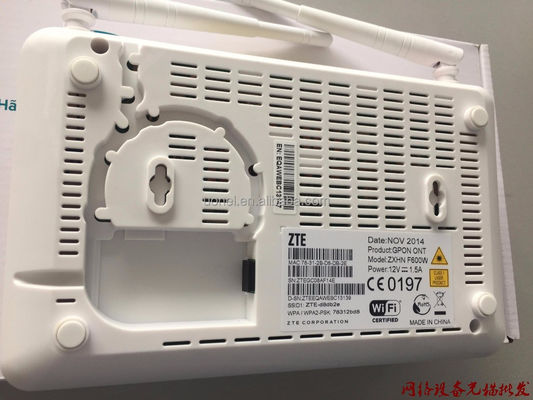 ZTE F600W V5.2 WIFI GPON 4LAN fiber optic equipment ONU ONT