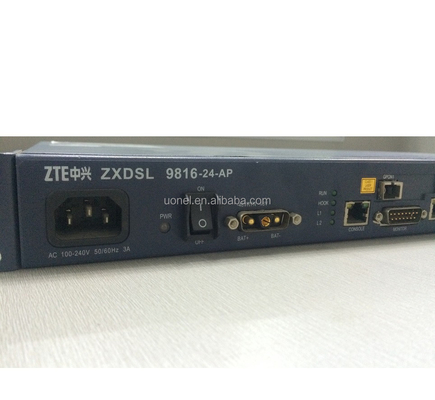 ZTE ZXDSL 9816 mini-DSLAM 9816-24-AP ZTE 9806H ZTE 9836 ADSL2/2+, VDSL2, SHDSL, FE POTS Uplink sub-card OGSDA OGSDB OGSDC