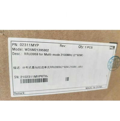 Huawei  RRU3959 2100M 02311MYP WD5M21395902 02311GYV WD5M21395900  2*60W -48V DC GSM  WCHMA with Huawei rru cable 04150793