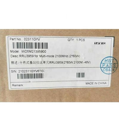 Huawei RRU3959-2100M 02311GYV WD5M21395900  02311MYP WD5M21395902  2*60W -48V DC  GSM  WCHMA