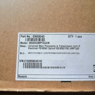 Huawei UMPTg5 03058545 WD2DUMPTG5CM  2Electrical FE/GE&amp;2 Optical GE/XGE/YGE for BBU5900 UMPTg WBBPf3 UMPTb2 UMPTa2 UMPTE5 VBPc5