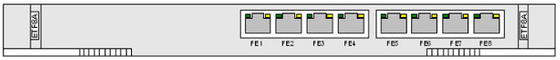 OptiX OSN 1500 SSN1ETF8A 8xFE Ethernet twisted pair interface board -- OSN1500