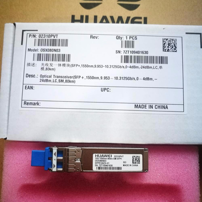 Original SFP Huawei SFP+ 10G-1550NM-80KM-SM  02310PVU OSX080N04
