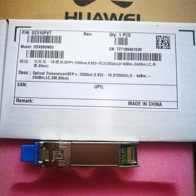 Original SFP Huawei SFP+ 10G-1550NM-80KM-SM  02310PVU OSX080N04