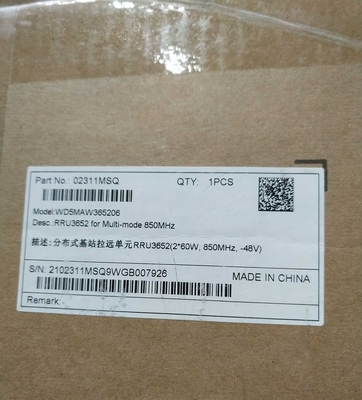 rru3652-850m 02311MSQ WD5MAW365206 850mhz RRU3652-1800M 02311PBF DC RRU3652M-2100MHZ  02311MYR -48V