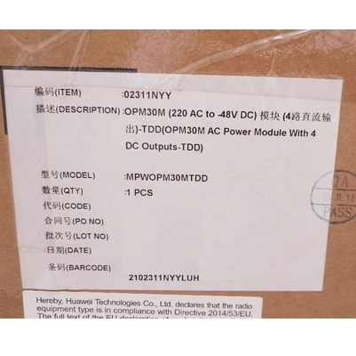 Huawei OPM30M OPM30 02412FER MPW2000W48A1 OUTDOOR POWER MODULE Huawei OPM30 Ver.B AC Modeule with 4 DC Outputs OPM50M OPM15M
