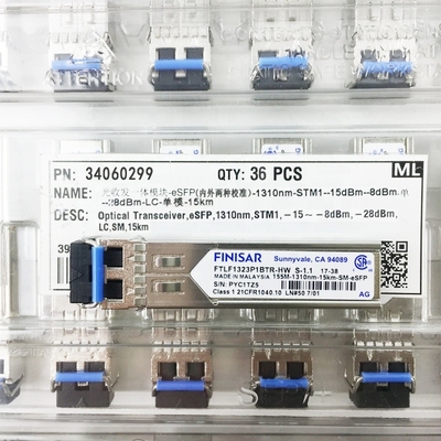 Finisar   Optical module 155M-15km-1310nm-eSFP  FTLF1323BTR