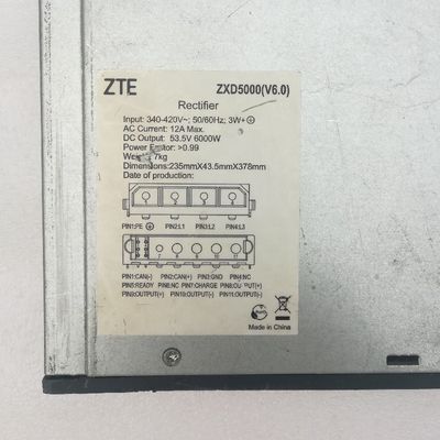 Original ZTE  ZXD5000 V6.0 12A 53.5V 6000W Module DC48V  100Afor ZXDU68  ZTE Telecom Power Rectifier