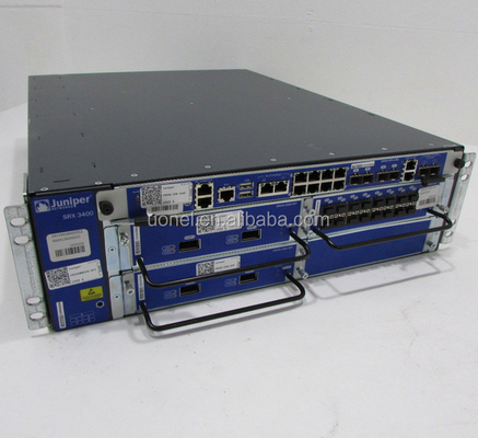 Juniper SRX3400BASE-AC,SRX 3400 Chassis, Midplane, Fan, RE, SFB-12GE, AC PEM - no power cord - no SPC - no NPC