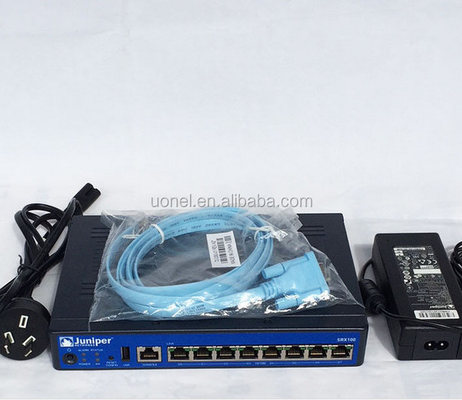 Juniper SRX100B,SRX services gateway 100 with 8xFE ports and base memory (On-board 1GB RAM w/ 512MB Accessible, 1GB FLASH)