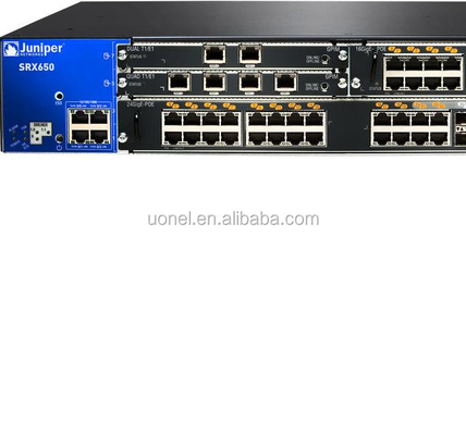 Juniper SRX650-BASE-SRE6-645AP,SRX650 System (2 RU Height) with SRE 6, 645W AC POE PSU. Includes 4 onboard 10/100/1000Base-T