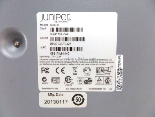 Juniper SRX110H-VA,SRX services gateway 110 with 8xFE ports, 1G RAM &amp; Flash, 1-port VDSL2/ADSL2+ over POTS