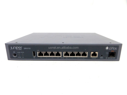 Juniper SRX110H-VA,SRX services gateway 110 with 8xFE ports, 1G RAM &amp; Flash, 1-port VDSL2/ADSL2+ over POTS