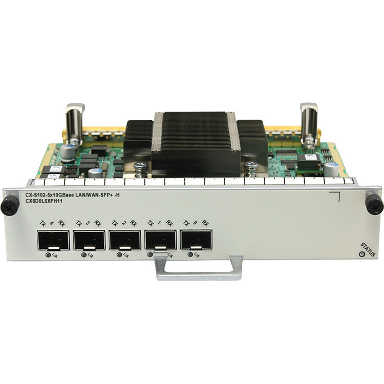 CX600 03032AWL CX6D0L5XFH11 CX-S102-5x10GBase LAN/WAN-SFP+ Flexible card-H(S102-H)