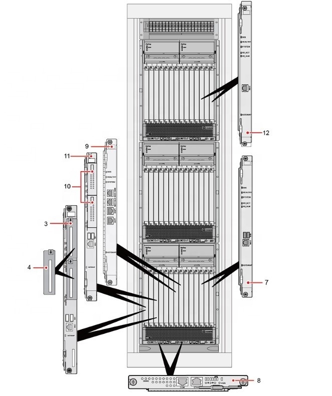 USN9810 Front board 03052602  CN21MSPB0 CGA MultiMedia Service Process Unit B(8GB Memory)