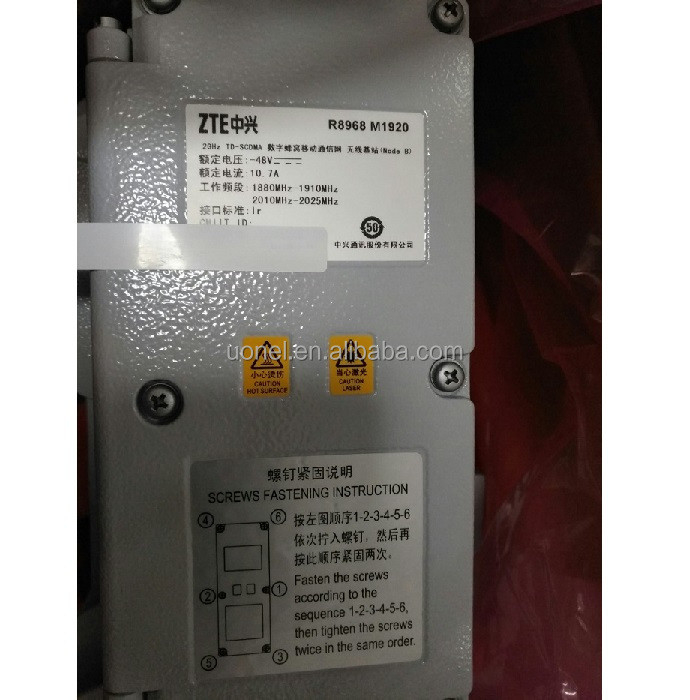 ZTE R8968 M1920 TD-SCDMA 48V GSM/UMTS BBU ZTE ZXSDR R8968 RRU WCDMA TD-LED LTE DPC-R OLPB RIK 2T2R