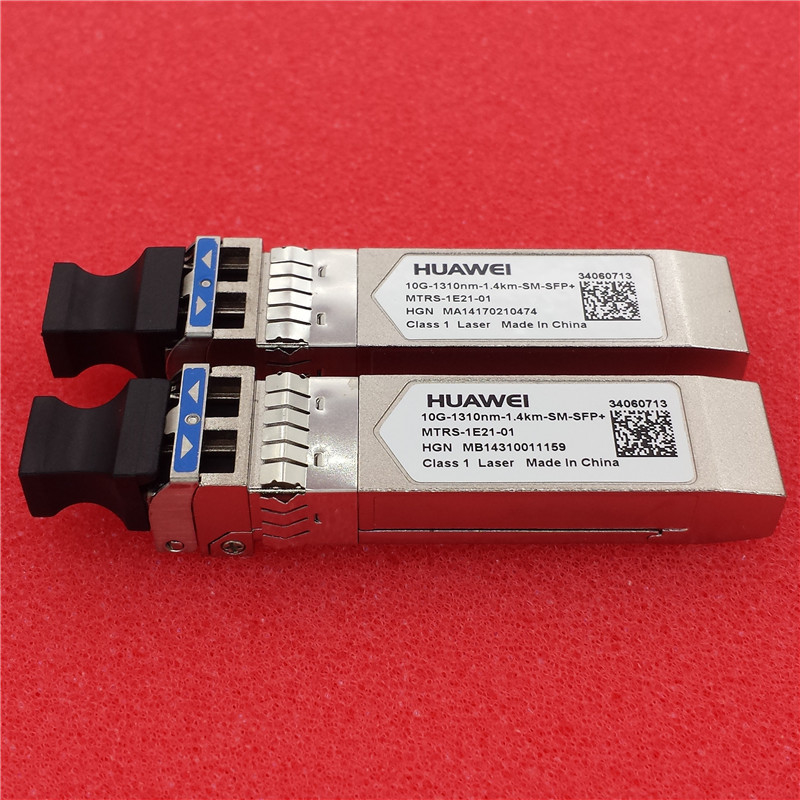 34060713 HUAWEI Optical Module SFP+,1310nm,9.8G,-8.2dBm~+0.5dBm,-10.3dBm,LC,SM,1.4km