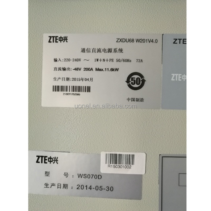 ZTE ZXDU68 W201 V4.0 Series Outdoor Powers System ZTE ZXDU68 W201 Telecom Power Supply