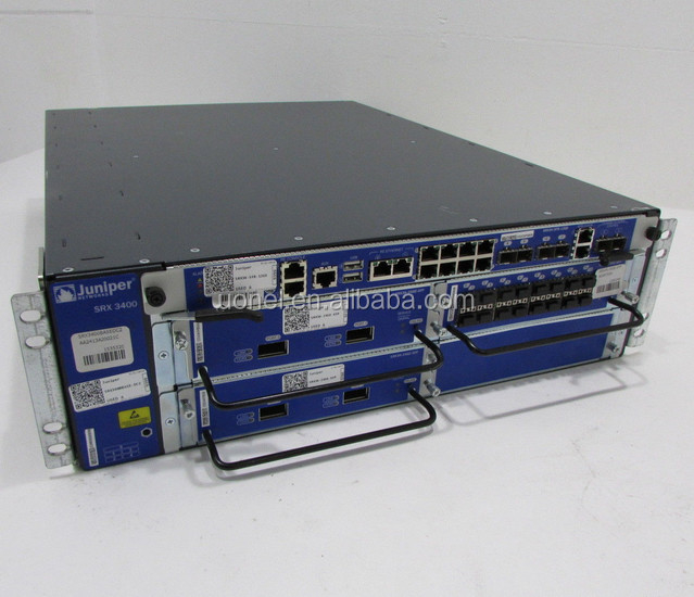 Juniper SRX3400BASE-DC,SRX 3400 Chassis, Midplane, Fan, RE, SFB-12GE, DC PEM - no SPC - no NPC