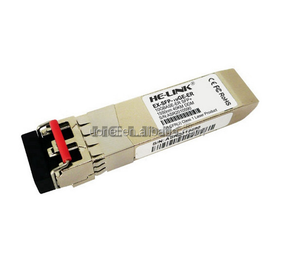 Juniper EX-SFP-10GE-ER,SFP+ 10GBase-ER 10 Gigabit Ethernet Optics, 1550nm for 40km transmission on SMF