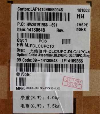 Orinianl Huawei Optical Cable Parts,14130648 DLC/UPC,Single-mode 9/125um,100m,2 cores, 0.03m/0.34m,GYFJH-2G.657A2,7.0mm,2mm,LSZH