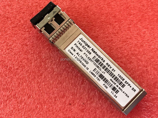 Juniper EX-SFP-10GE-SR,SFP+ 10GBase-SR 10 Gigabit Ethernet Optics, 850nm for up to 300m transmission on MMF